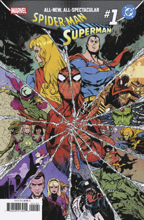 04/22/2026 MARVEL DC SPIDER-MAN SUPERMAN #1 SANFORD GREENE HOMAGE VARIANT MARVEL