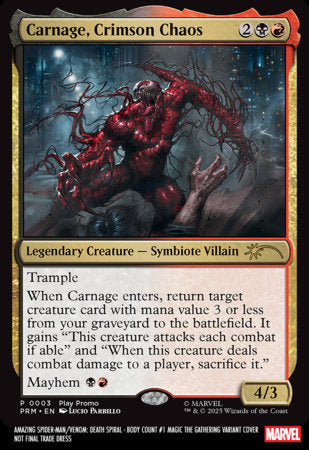 05/13/2026 AMAZING SPIDER-MAN VENOM DEATH SPIRAL BODY COUNT #1 LUCIO PARRILLO MAGIC: THE GATHERING VARIANT [ MARVEL