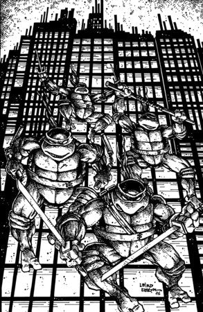 07/22/2026 TEENAGE MUTANT NINJA TURTLES #200 300TH ISSUE SPECIAL 1:25 EASTMAN LAIRD B&W VIRGIN VARIANT IDW PUBLISHING