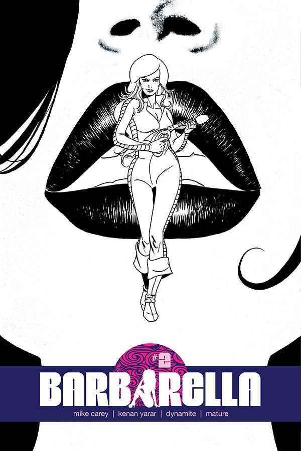 BARBARELLA #2 1:30 B&W VARIANT 2017 Barbarella DYNAMITE