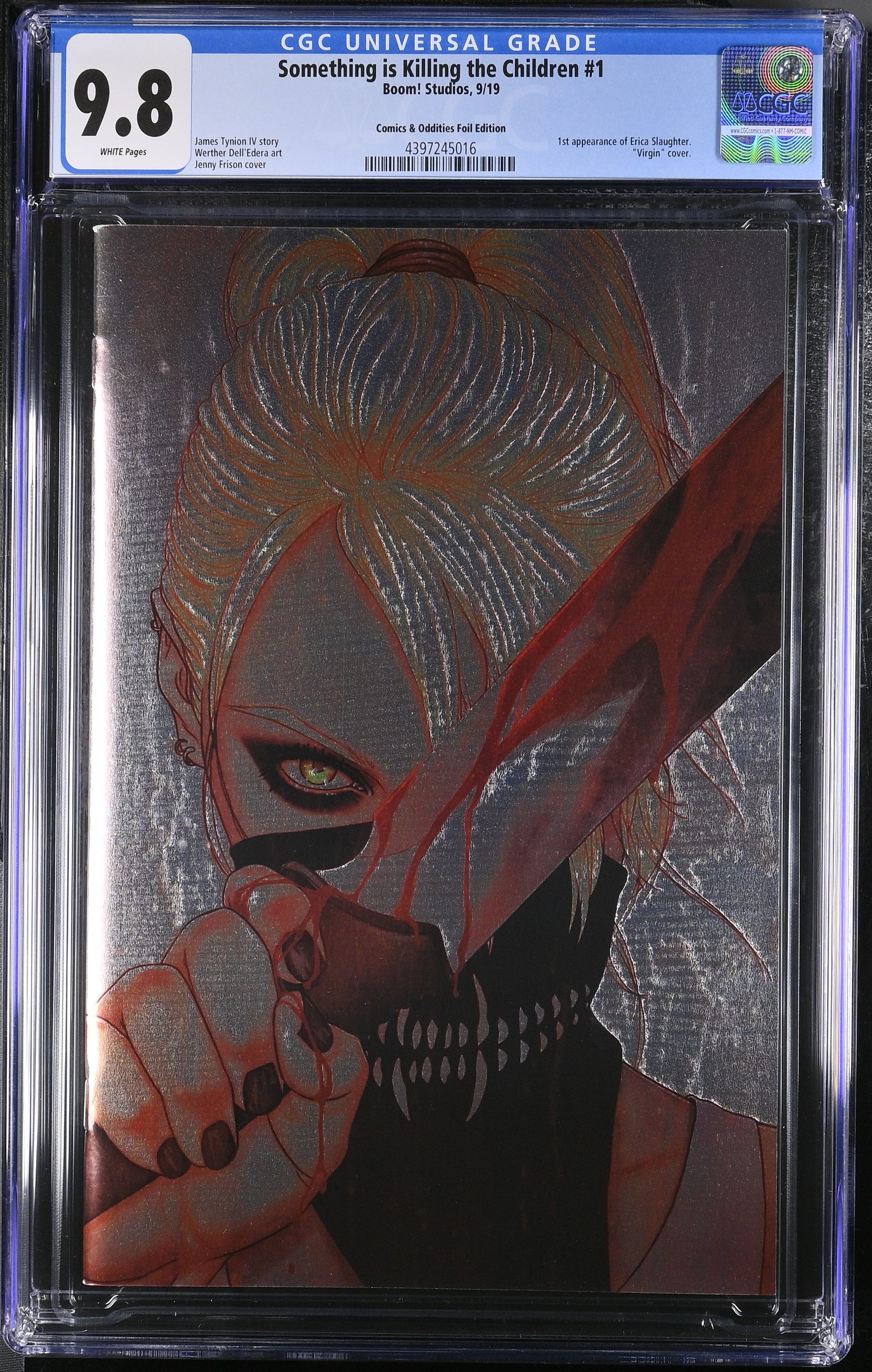 9.8 CGC Something is Killing the Children #1 SSCO Frison Foil Variant 2019 [4397245016] Something is Killing the Children CGC   