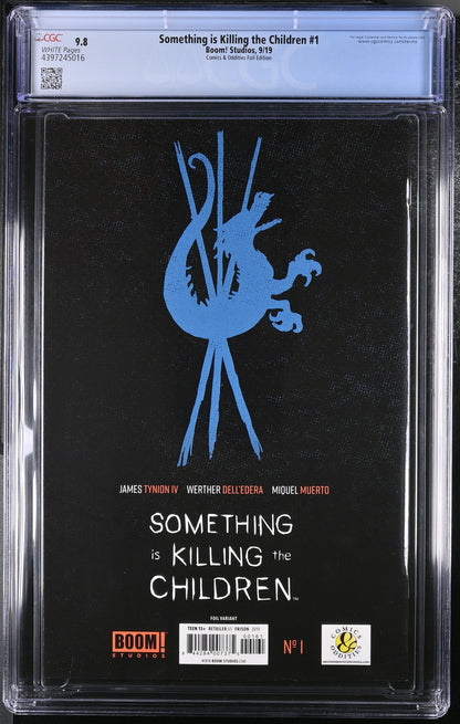 9.8 CGC Something is Killing the Children #1 SSCO Frison Foil Variant 2019 [4397245016] Something is Killing the Children CGC   