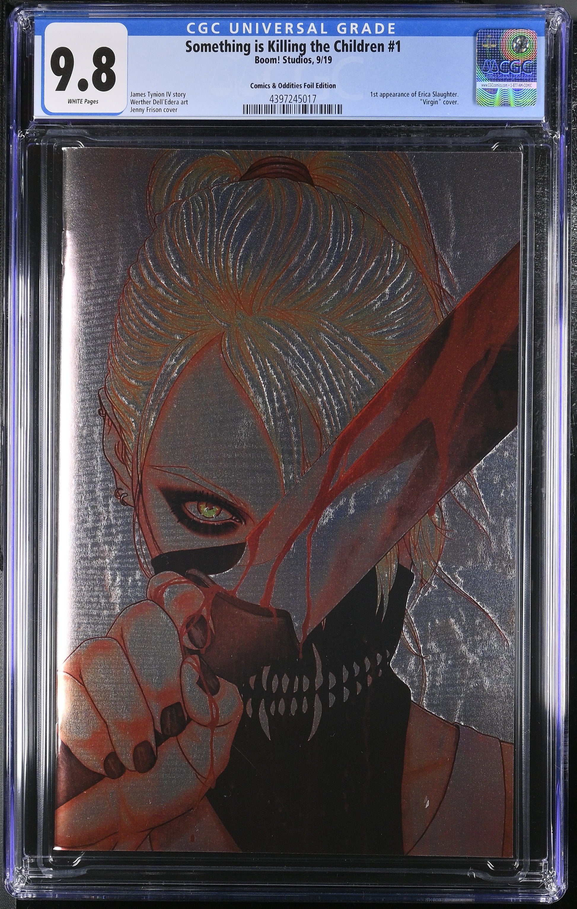 9.8 CGC Something is Killing the Children #1 SSCO Frison Foil Variant 2019 [4397245017] Something is Killing the Children CGC   