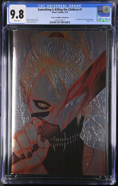 9.8 CGC Something is Killing the Children #1 SSCO Frison Foil Variant 2019 [4397245017] Something is Killing the Children CGC   