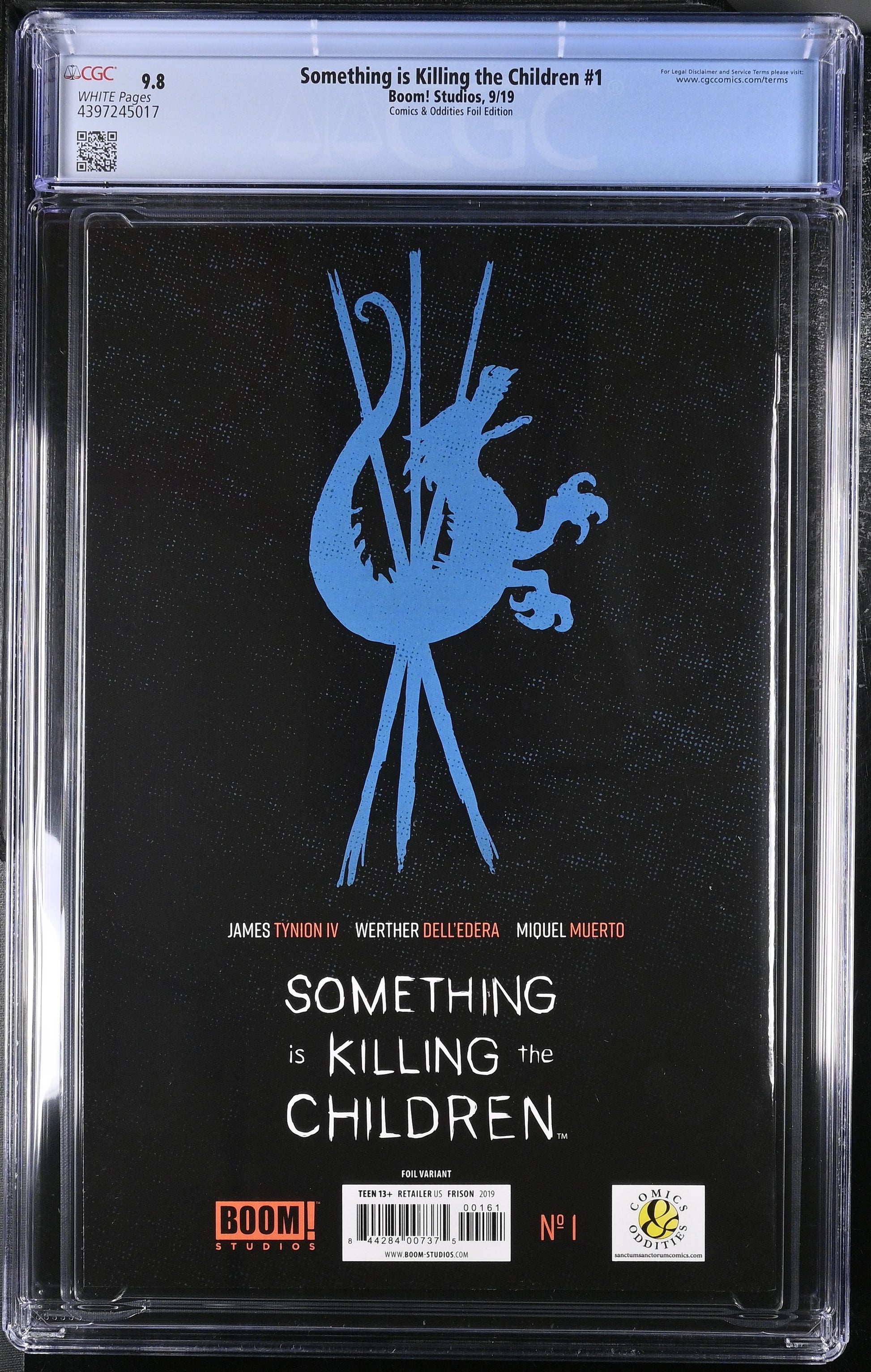 9.8 CGC Something is Killing the Children #1 SSCO Frison Foil Variant 2019 [4397245017] Something is Killing the Children CGC   