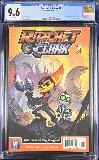 9.6 CGC RACHET & CLANK #1 2010 [4505777006] CGC DC   