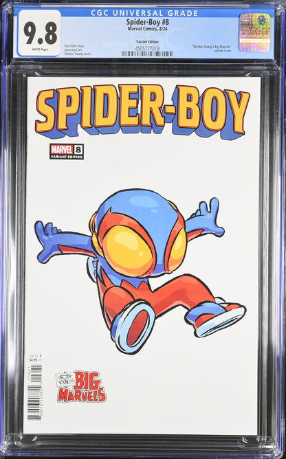 9.8 CGC SPIDER-BOY #8 SKOTTIE YOUNG 2024 [4505777019] CGC MARVEL COMICS   