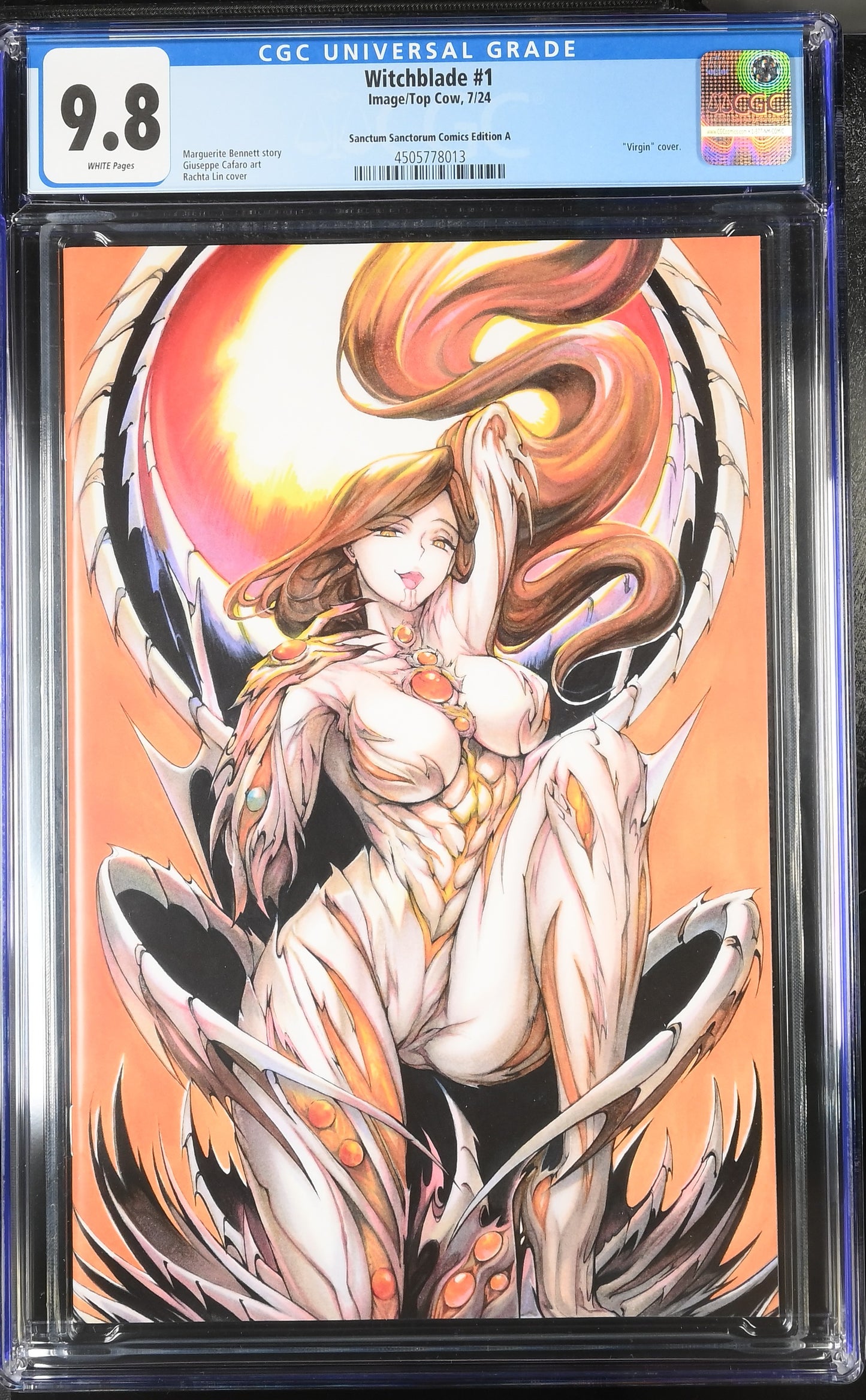 9.8 CGC WITCHBLADE #1 SSCO RACHTA LIN VIRGIN VARIANT 2024 [4505778013] CGC IMAGE COMICS   