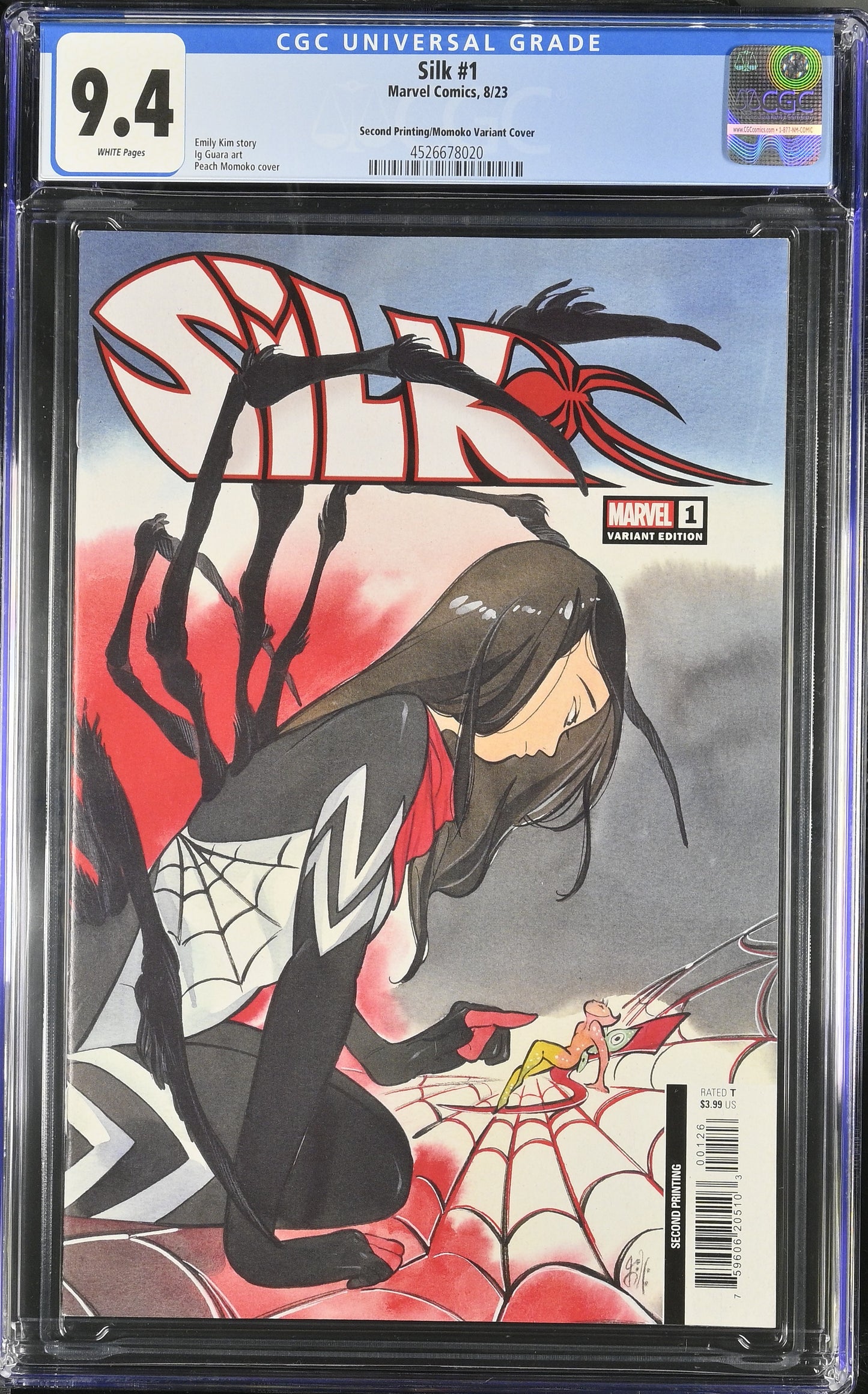 9.4 CGC SILK #1 1:25 2ND PRINT MOMOKO VARIANT [4526678020] Silk MARVEL COMICS