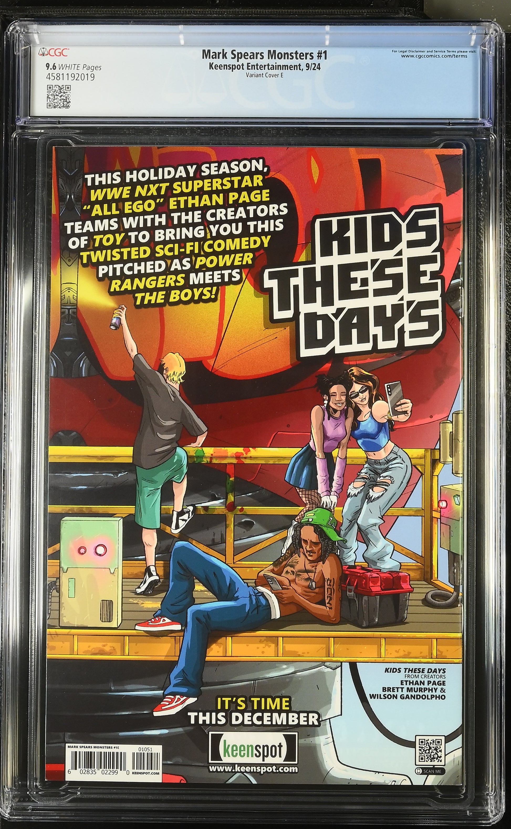 9.6 CGC MARK SPEARS MONSTERS #1 BRIDEZILLA VARIANT 2024 [4581192019] Universal Monsters KEENSPOT ENTERTAINMENT