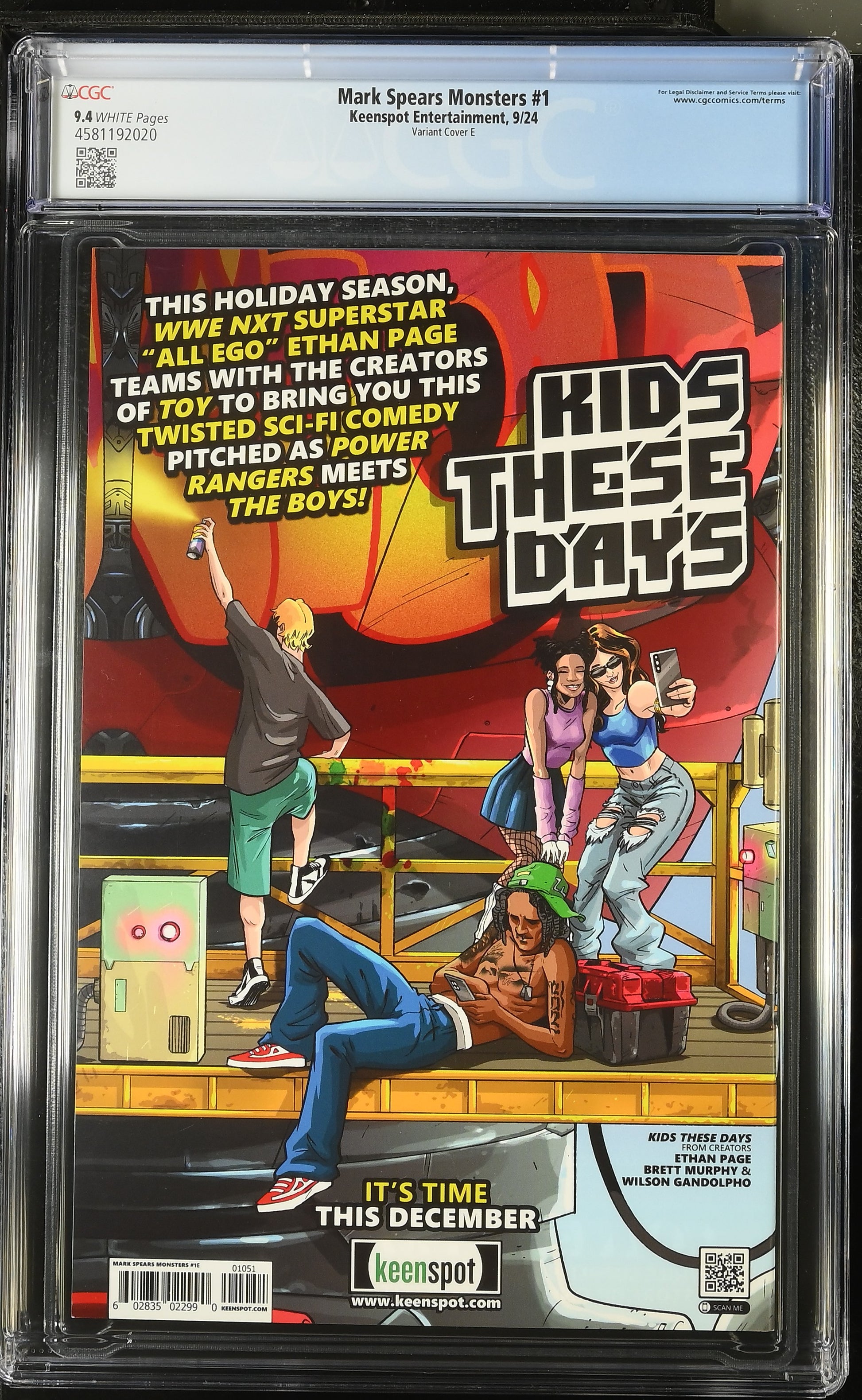 9.4 CGC MARK SPEARS MONSTERS #1 BRIDEZILLA VARIANT 2024 [4581192020] Universal Monsters KEENSPOT ENTERTAINMENT