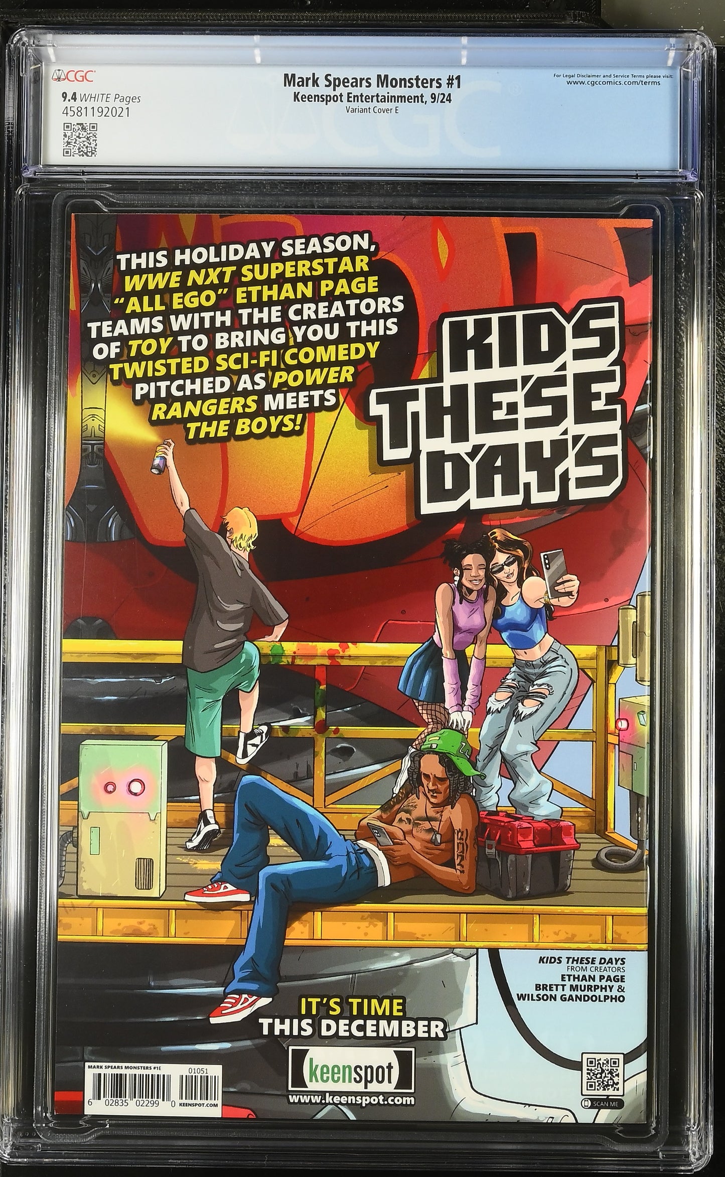 9.4 CGC MARK SPEARS MONSTERS #1 BRIDEZILLA VARIANT 2024 [4581192021] Universal Monsters KEENSPOT ENTERTAINMENT