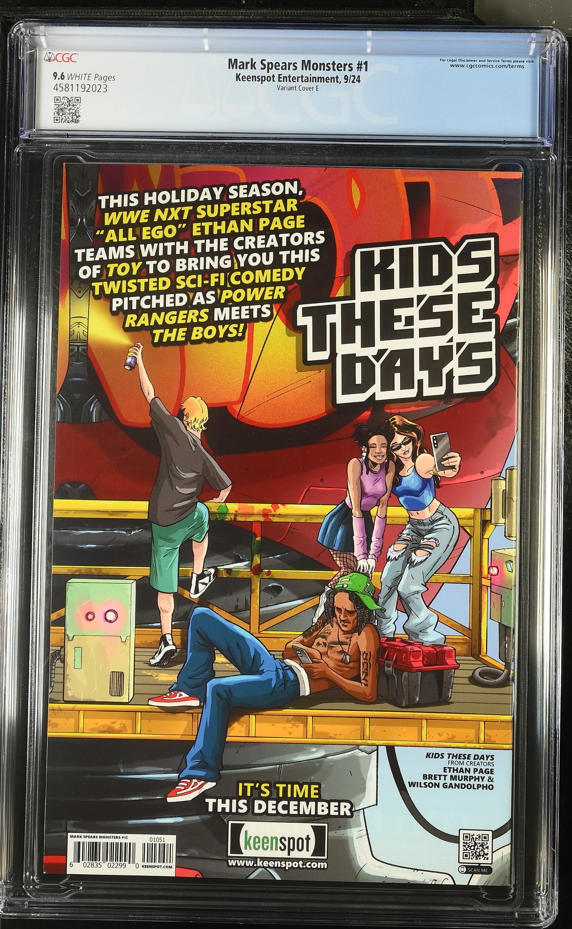 9.6 CGC MARK SPEARS MONSTERS #1 BRIDEZILLA VARIANT 2024 [4581192023] Universal Monsters KEENSPOT ENTERTAINMENT