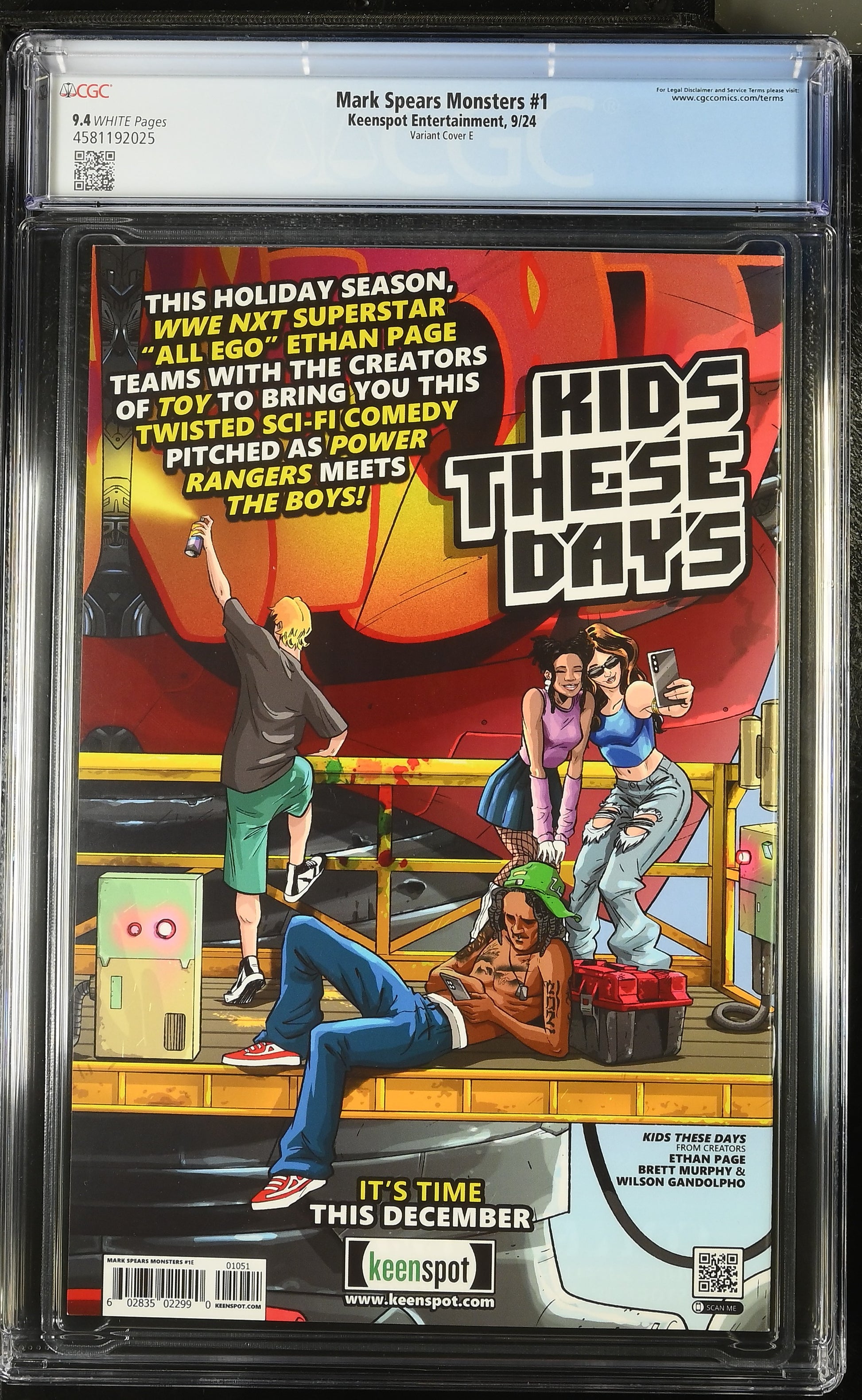 9.4 CGC MARK SPEARS MONSTERS #1 BRIDEZILLA VARIANT 2024 [4581192025] Universal Monsters KEENSPOT ENTERTAINMENT