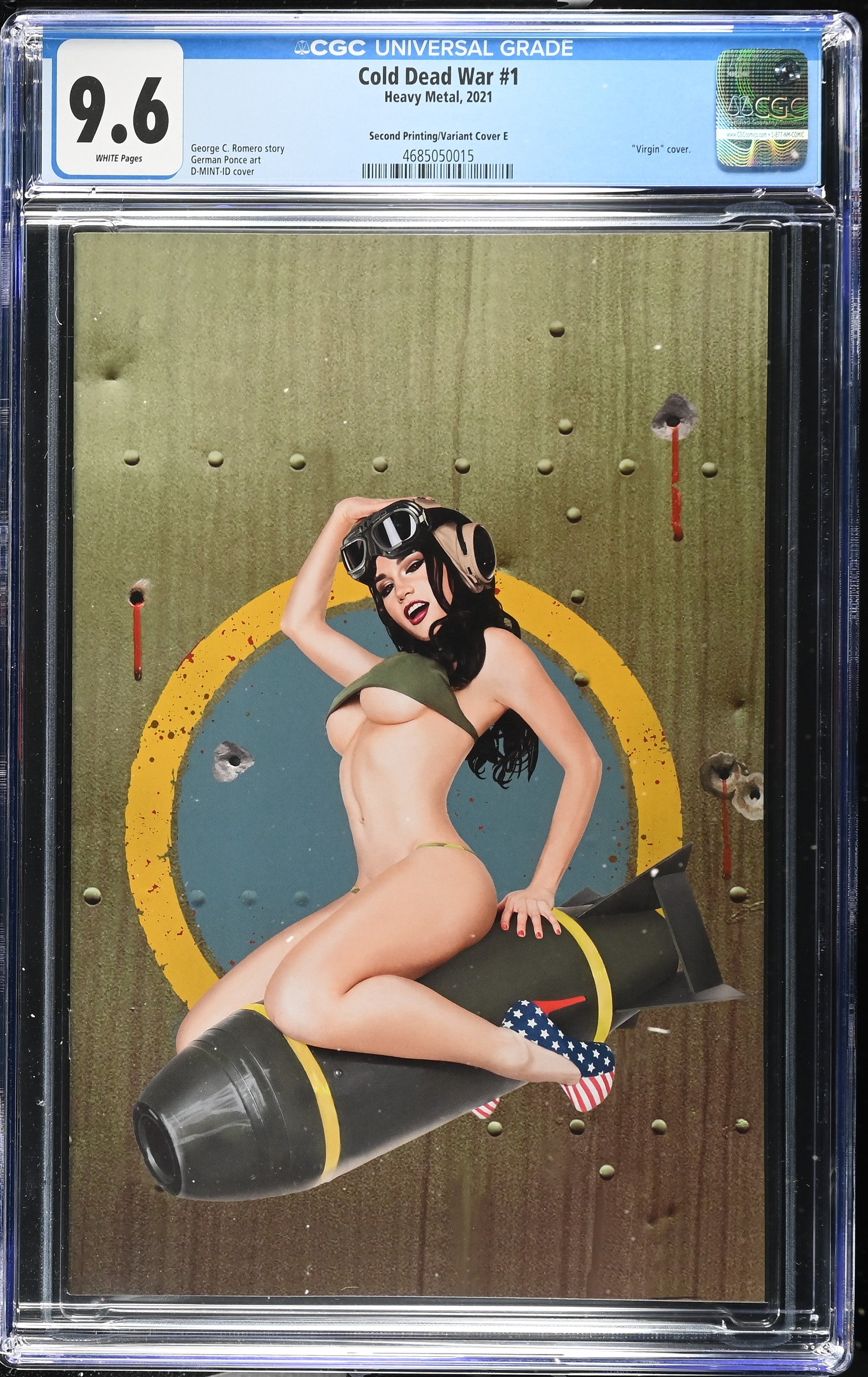 9.6 CGC COLD DEAD WAR #1 2ND PRINT VIRGIN VARIANT 2021 [4685050015] Cold Dead War HEAVY METAL MAGAZINE