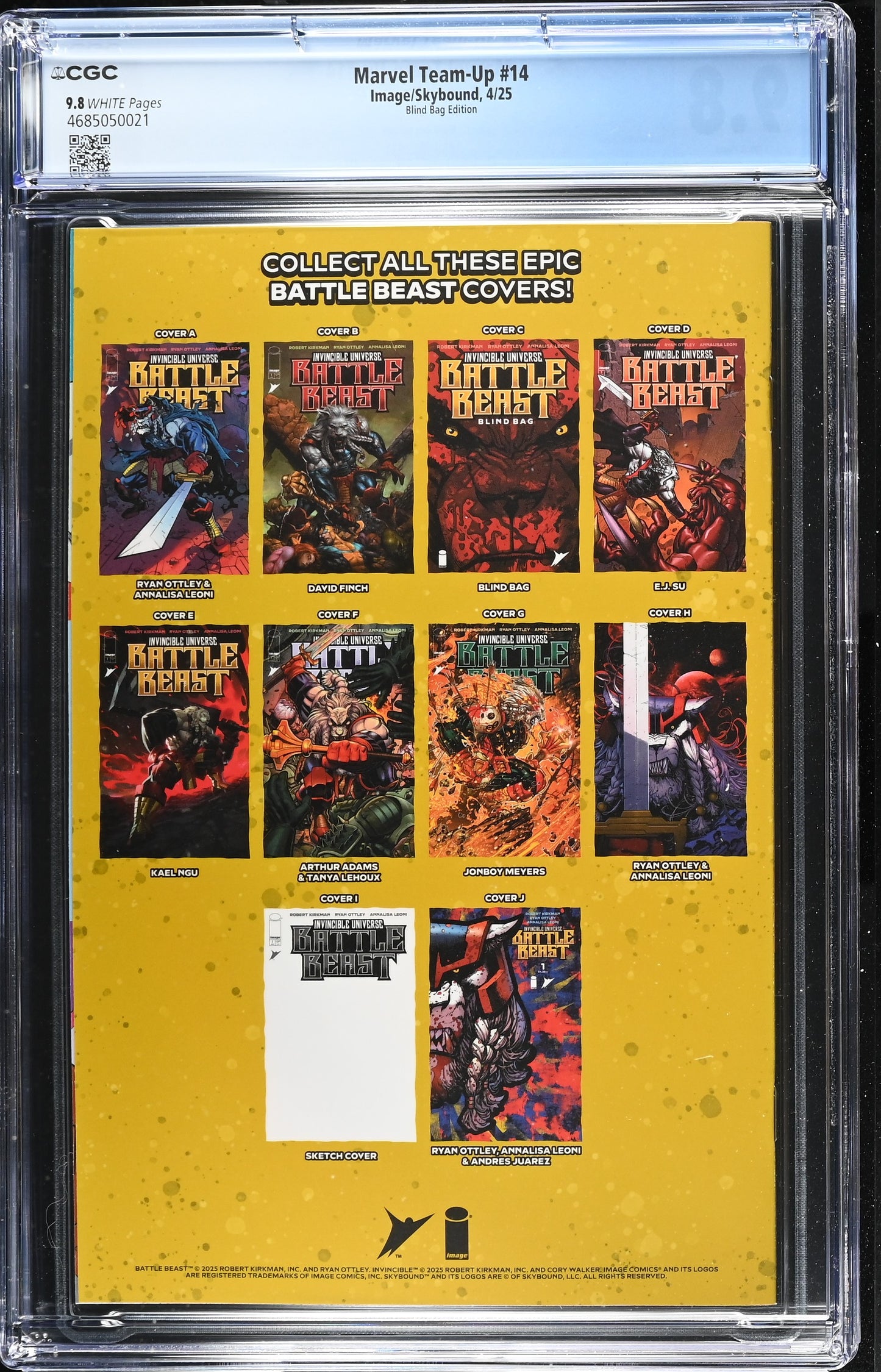 9.8 CGC MARVEL TEAM-UP #14 BLIND BAG FOIL VARIANT 2025 [4685050021] Invincible DC COMICS