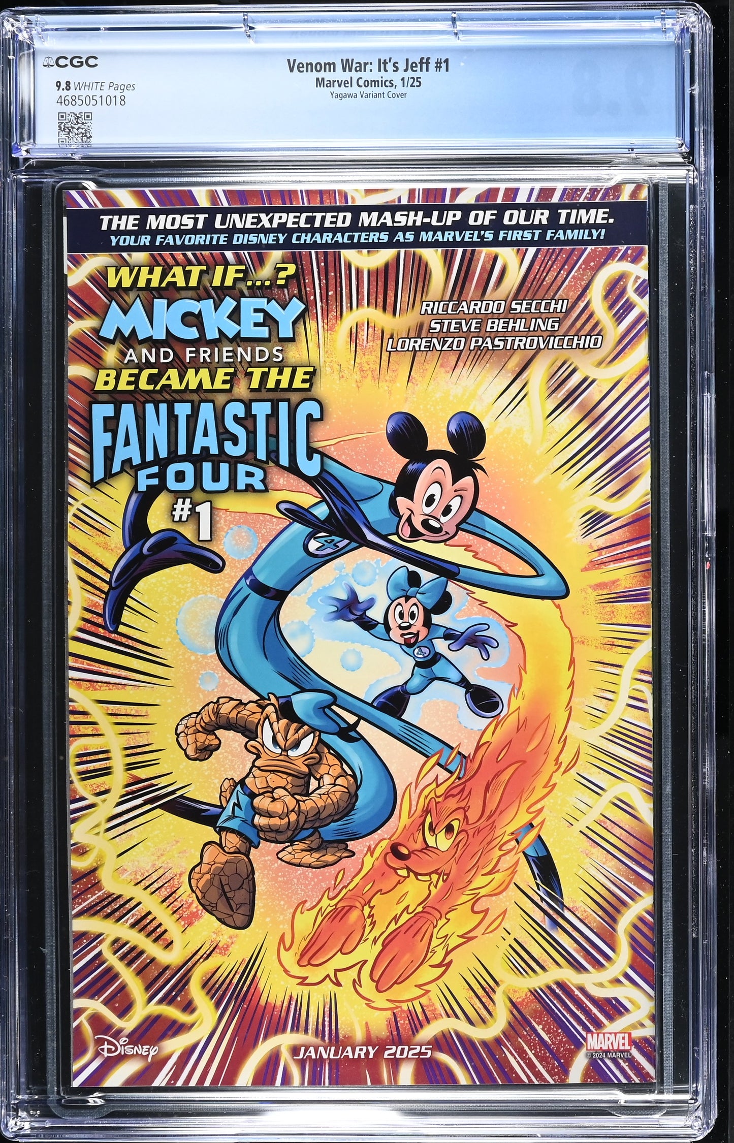 9.8 CGC VENOM WAR ITS JEFF #1 1:25 YAGAWA VARIANT [4685051018] Its Jeff MARVEL COMCS