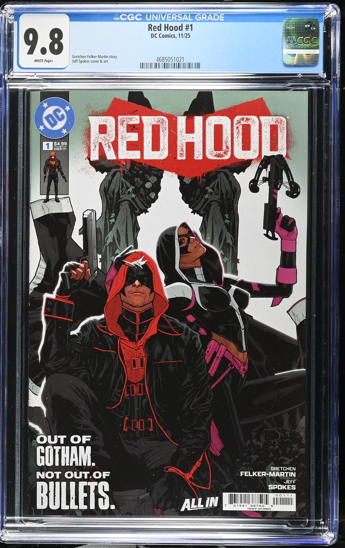 9.8 CGC RED HOOD #1 2025 [4685051021] Red Hood DC COMICS