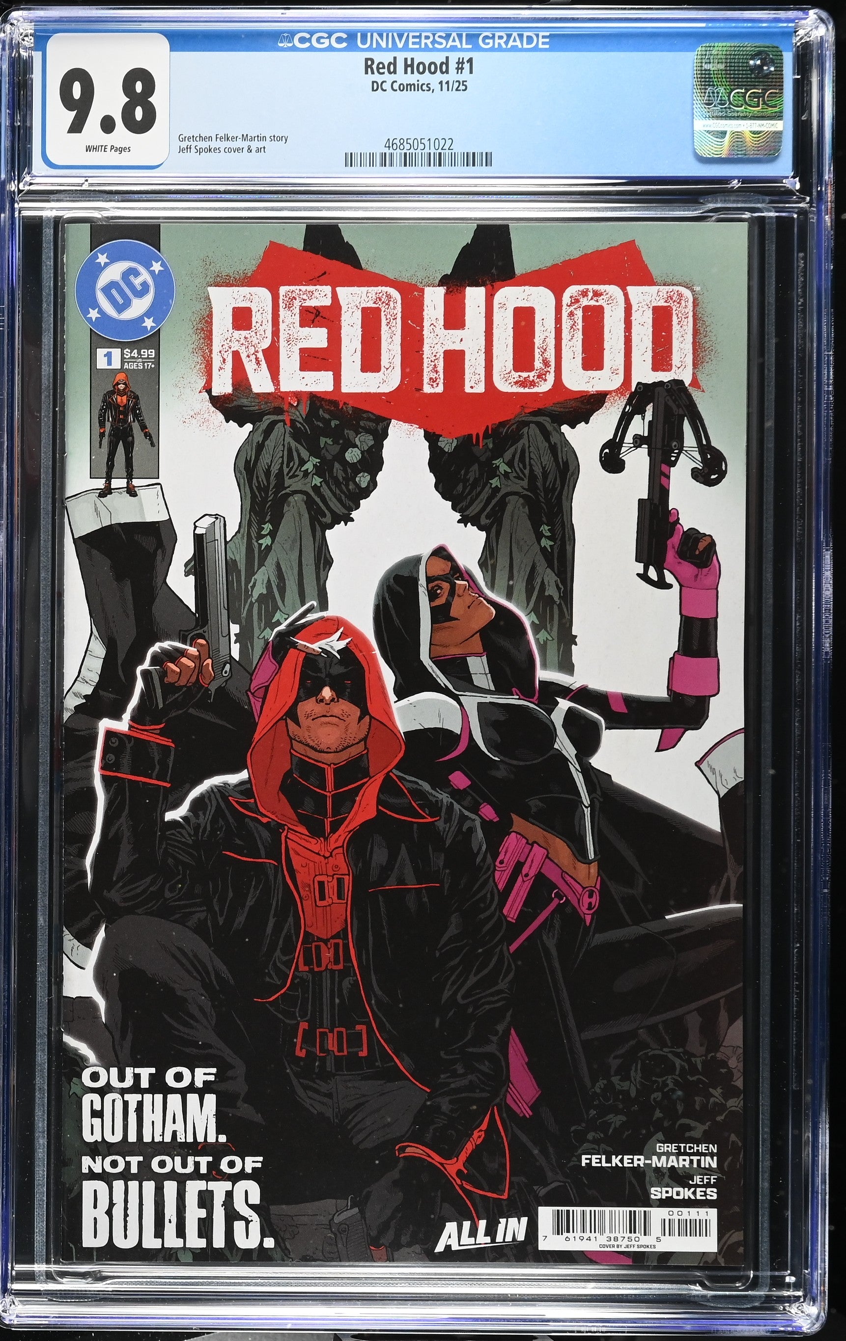 9.8 CGC RED HOOD #1 2025 [4685051022] Red Hood DC COMICS
