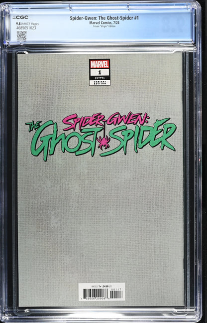 9.8 CGC SPIDER-GWEN GHOST-SPIDER #1 FRISON 1:100 VIRGIN VARIANT [4685051023] Spider-Gwen MARVEL COMICS