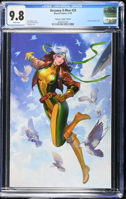 9.8 CGC UNCANNY X-MEN #20 FANYANG ROGUE 1:50 VIRGIN VARIANT [4685051024] X-Men MARVEL COMICS