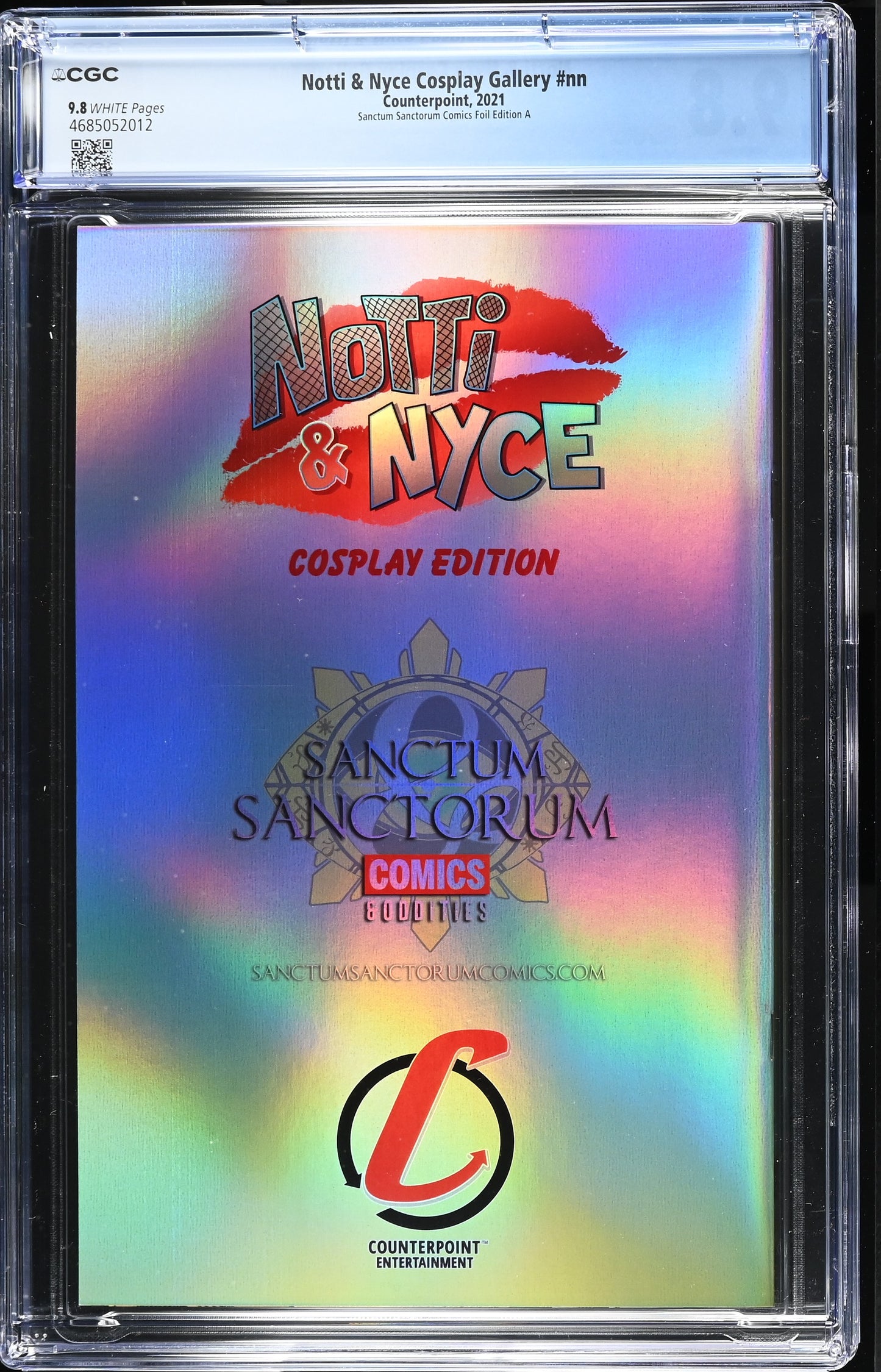 9.8 CGC NOTTI & NYCE COSPLAY GALLERY FOIL IVAN TAO HOMAGE VARIANT 4/20 [4685052012] X-Men MARVEL COMICS