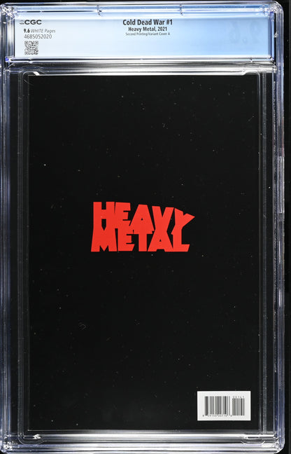 9.6 CGC COLD DEAD WAR #1 2ND PRINT RISQUE VARIANT 2021 [4685052020] Cold Dead War HEAVY METAL MAGAZINE
