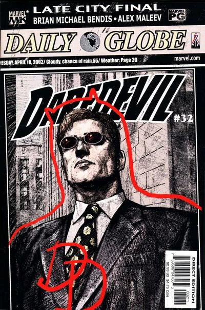 DAREDEVIL #32 2002 MALEEV COVER Daredevil MARVEL COMICS