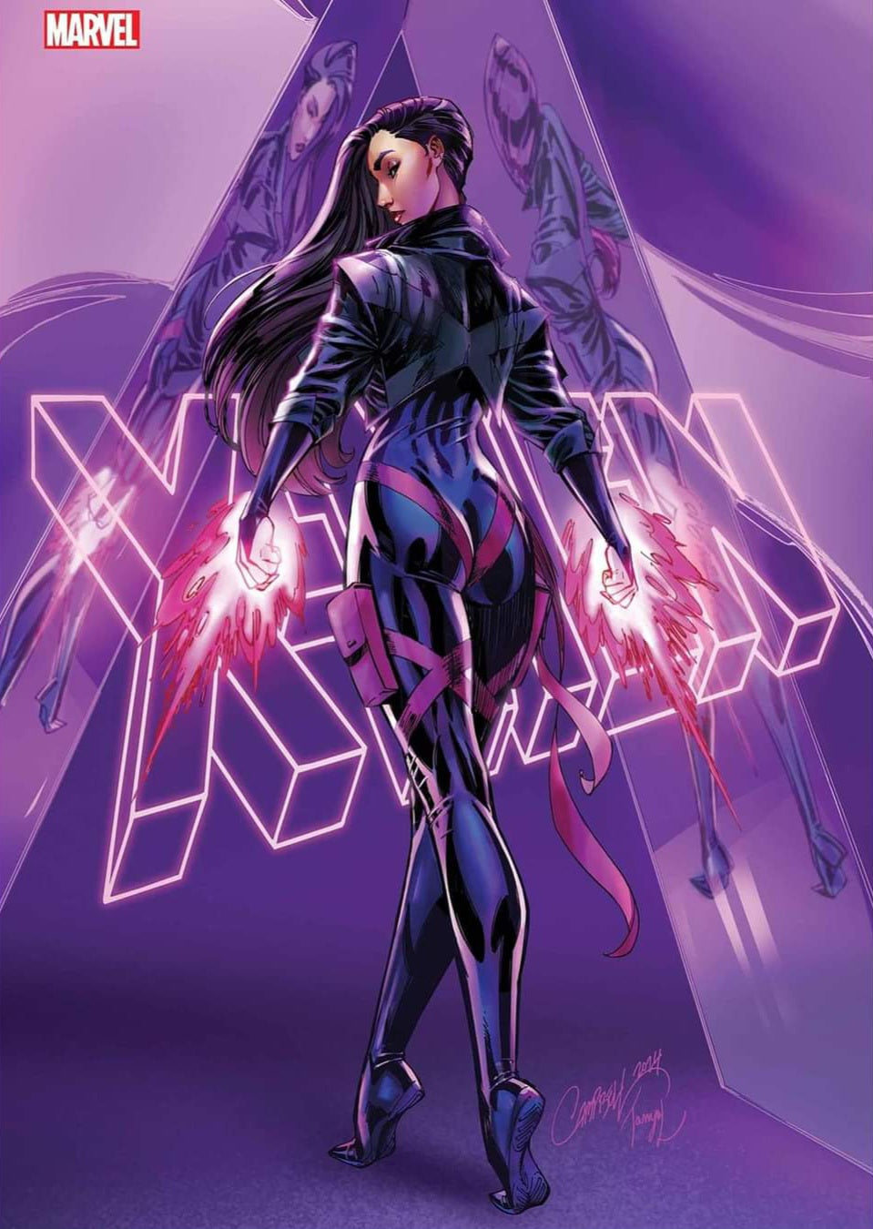 X-MEN #1 J SCOTT CAMPBELL PSYLOCKE VARIANT 2024 X-Men MARVEL COMICS   