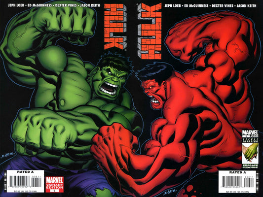 HULK #6 GREEN & RED HULK SET 2008 Hulk MARVEL COMICS   