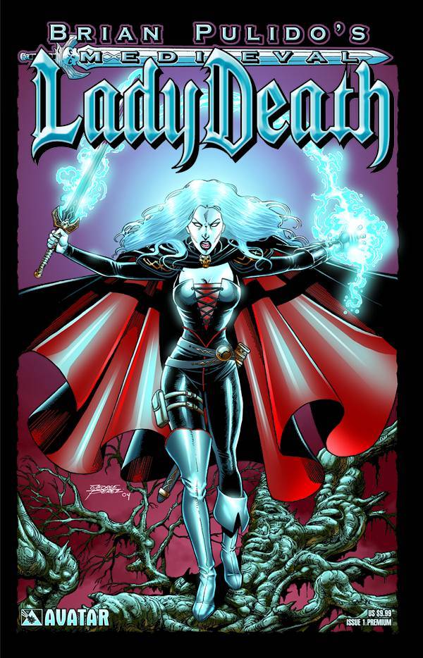 MEDIEVAL LADY DEATH PREMIUM CVR #1 2005 Lady Death AVATAR PRESS INC