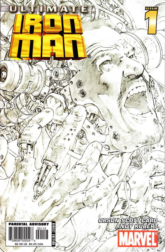 ULTIMATE IRON MAN #1 3RD PRINT SKETCH VARIANT 2005 Ultimate Iron Man MARVEL COMICS   