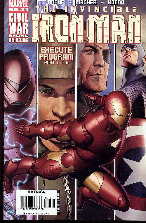 IRON MAN #7 2006 ADI GRANOV Iron Man MARVEL COMICS   