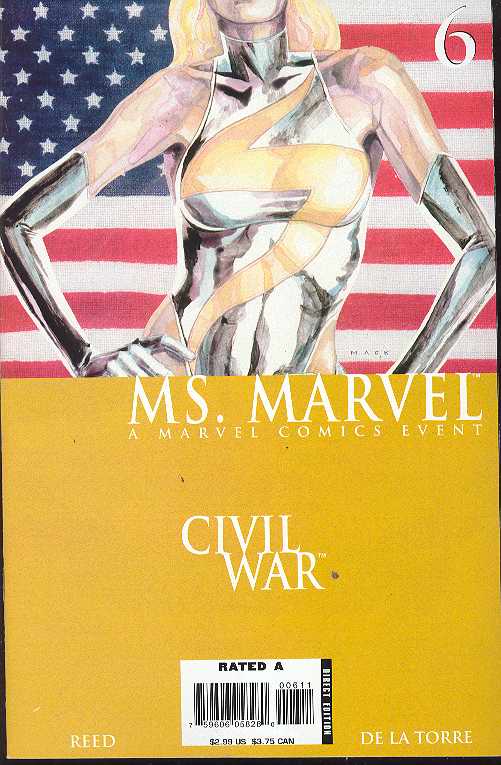 MS MARVEL #6 DAVID MACK COVER 2006
