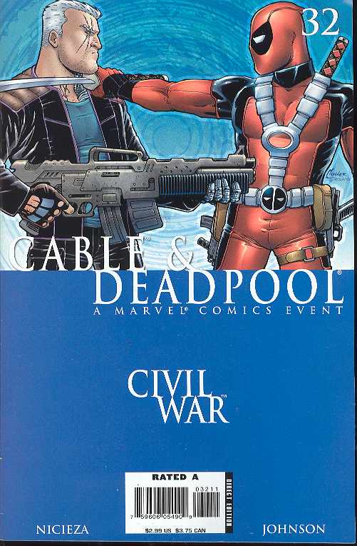 CABLE DEADPOOL #32 AMANDA CONNER 2006 Deadpool MARVEL COMICS   