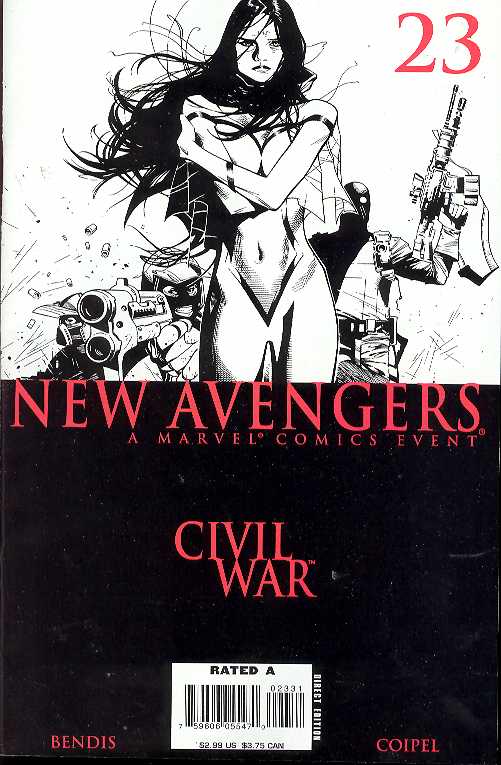 NEW AVENGERS #23 SKETCH VARIANT 2006 New Avengers MARVEL COMICS