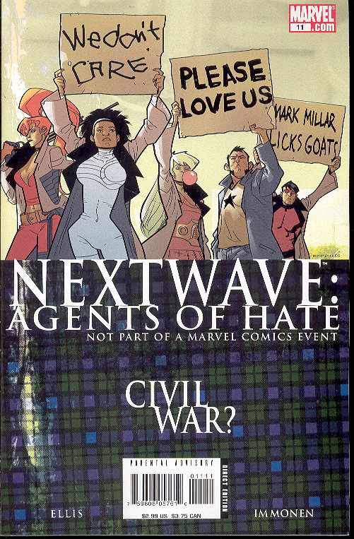 NEXTWAVE AGENTS OF HATE #11 2006 New X-Men MARVEL COMICS