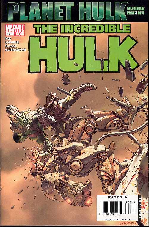 INCREDIBLE HULK #102 2007 Incredible Hulk MARVEL COMICS