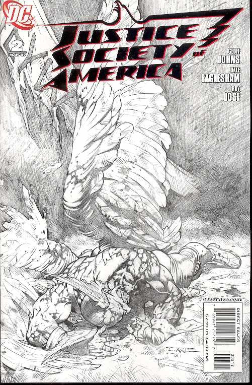 JUSTICE SOCIETY OF AMERICA #2 2ND PRINT VARIANT 2007 Justice Society of America DC COMICS