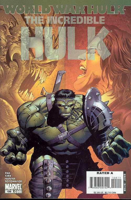 INCREDIBLE HULK #108 2007 Incredible Hulk MARVEL COMICS