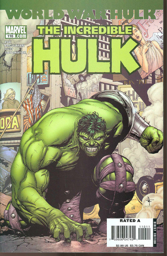 INCREDIBLE HULK #110 2007 Incredible Hulk MARVEL COMICS