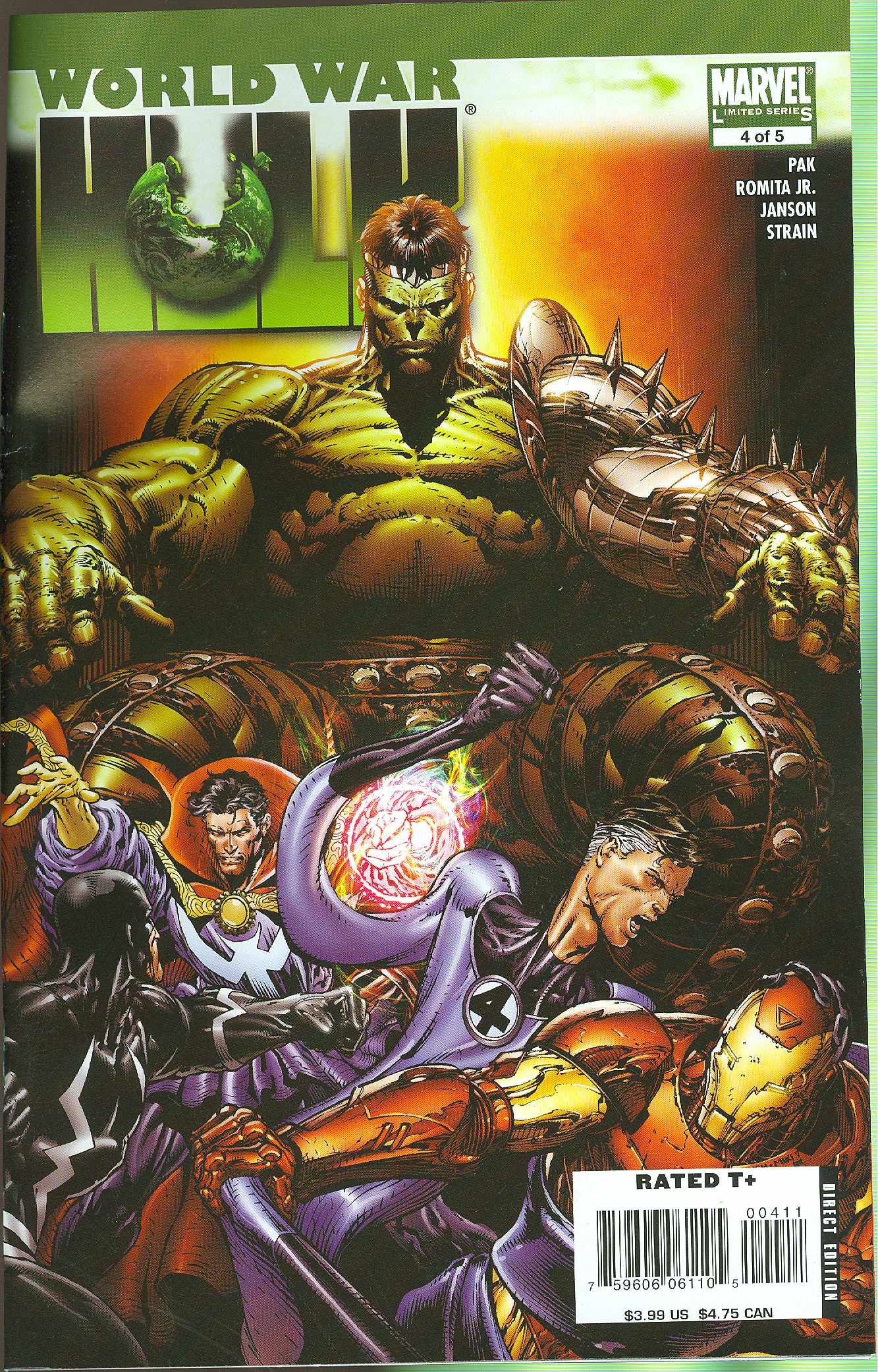 WORLD WAR HULK #4 2007 HULK MARVEL COMICS