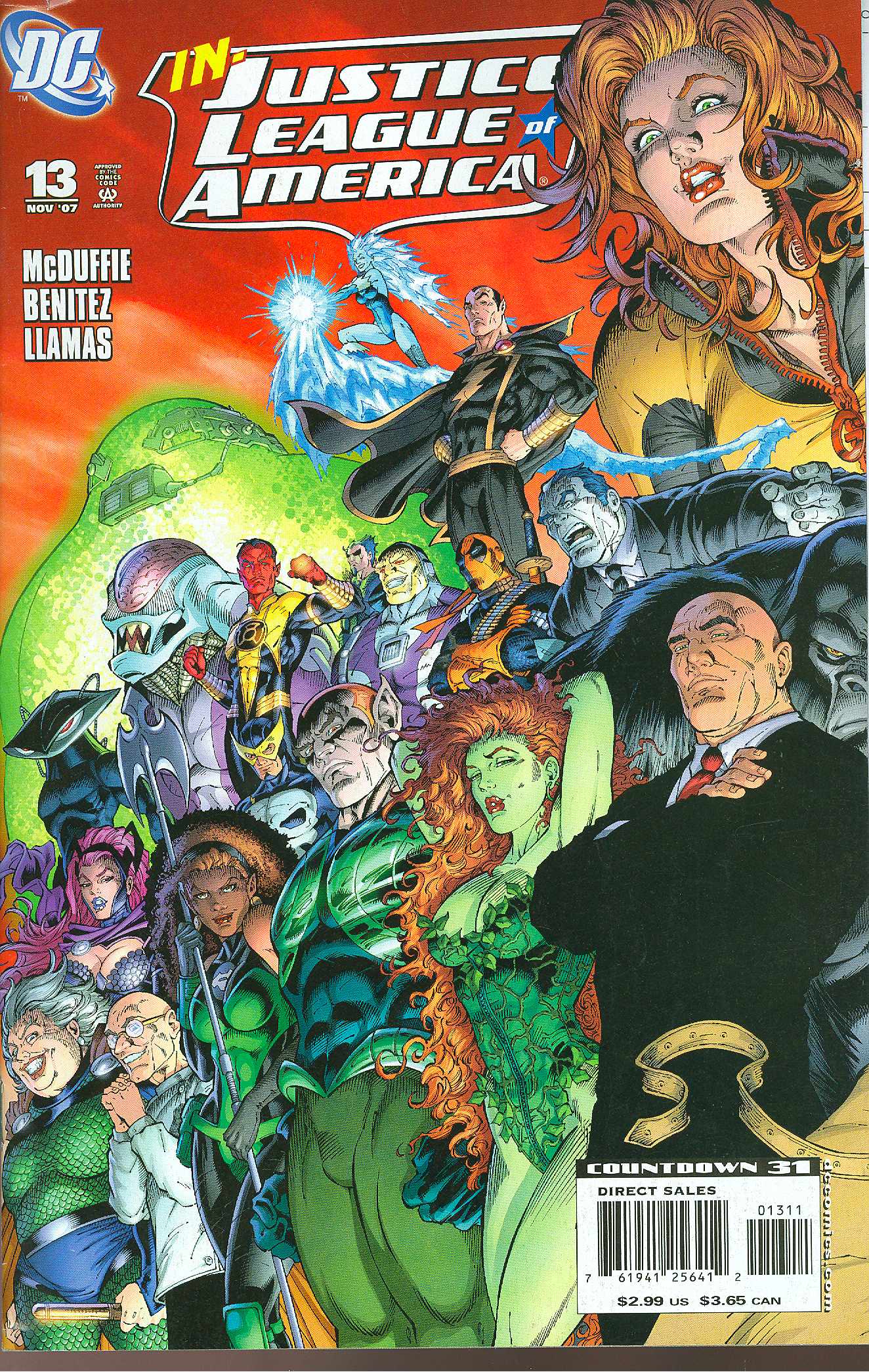 JUSTICE LEAGUE OF AMERICA #13 CONNECTING A 2007 Justice League of America DC COMICS
