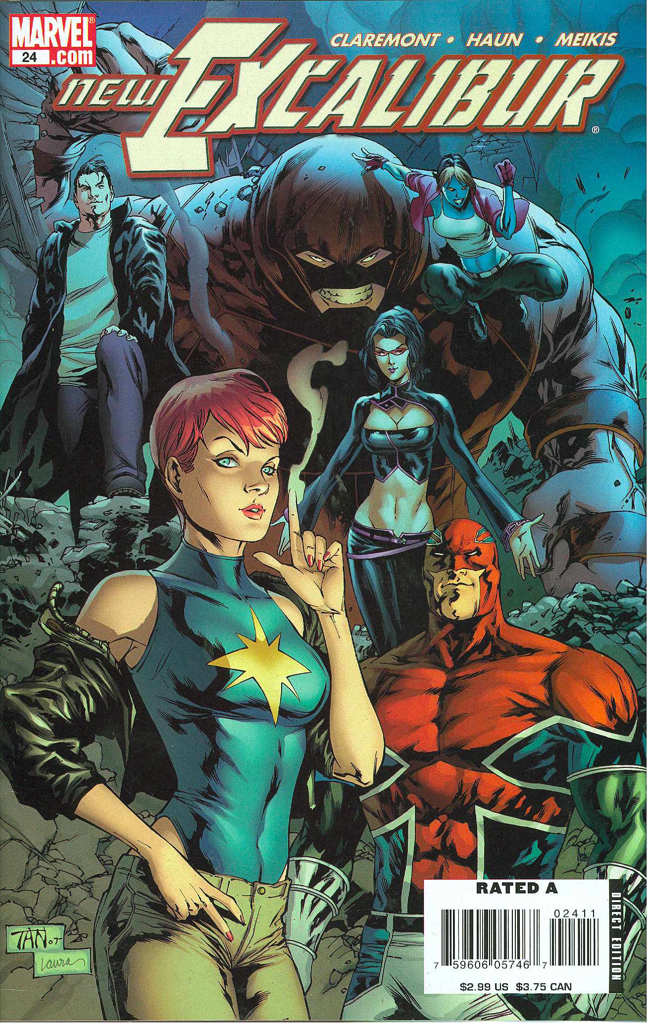 NEW EXCALIBUR #24 2007 New Excalibur MARVEL COMICS