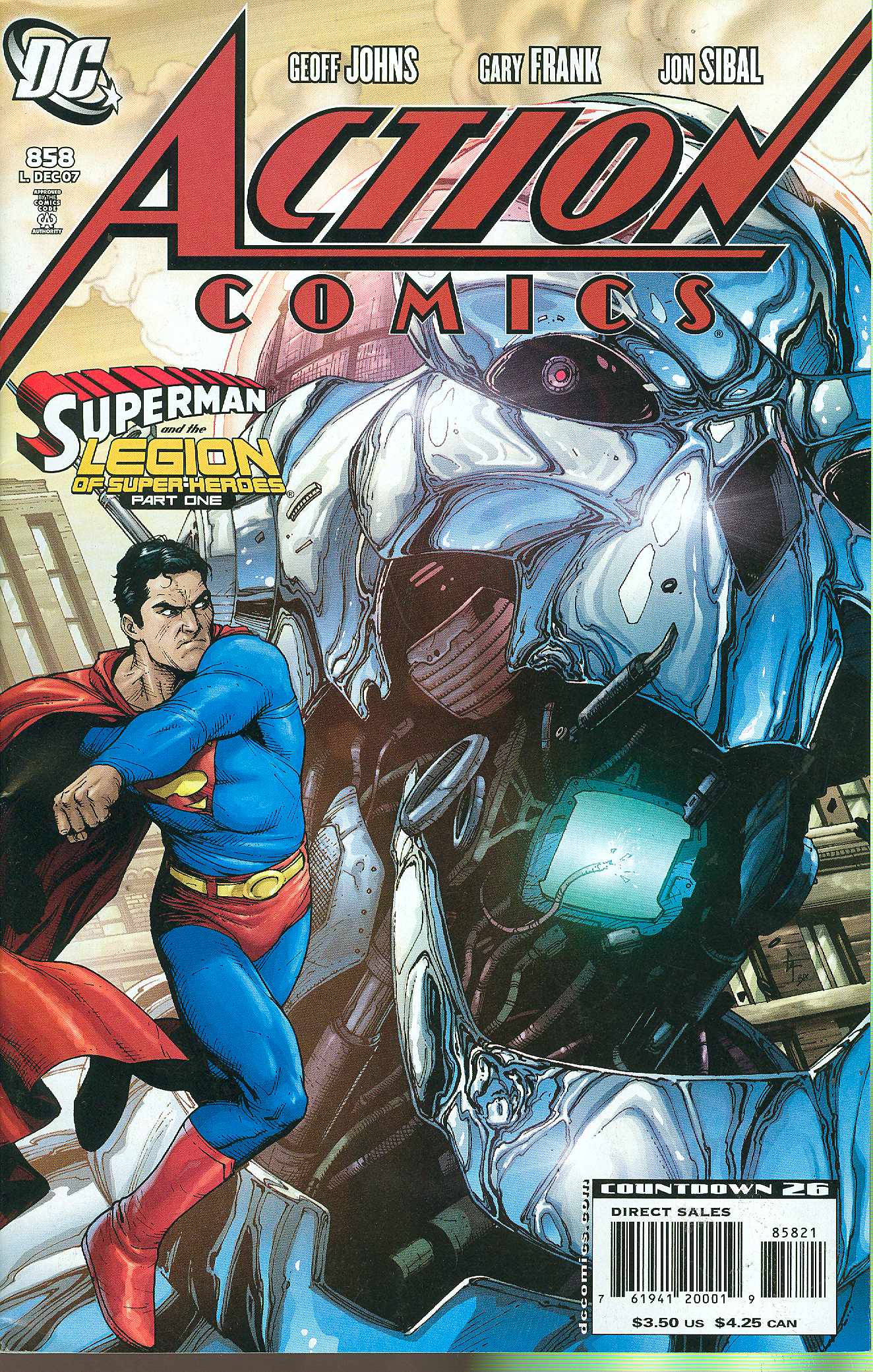 ACTION COMICS #858 1:10 FRANK VARIANT 2007 Action Comics DC COMICS