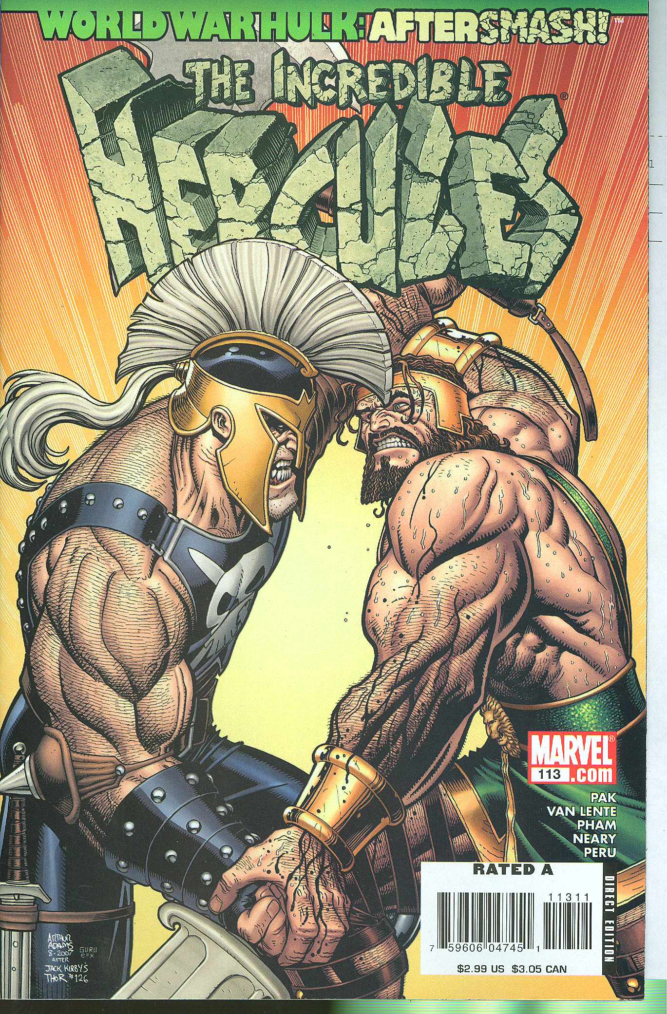 INCREDIBLE HULK HERCULES #113 2008 Incredible Hulk MARVEL COMICS