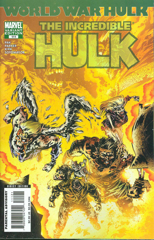 INCREDIBLE HULK #111 ZOMBIE VARIANT 2007 Incredible Hulk MARVEL COMICS