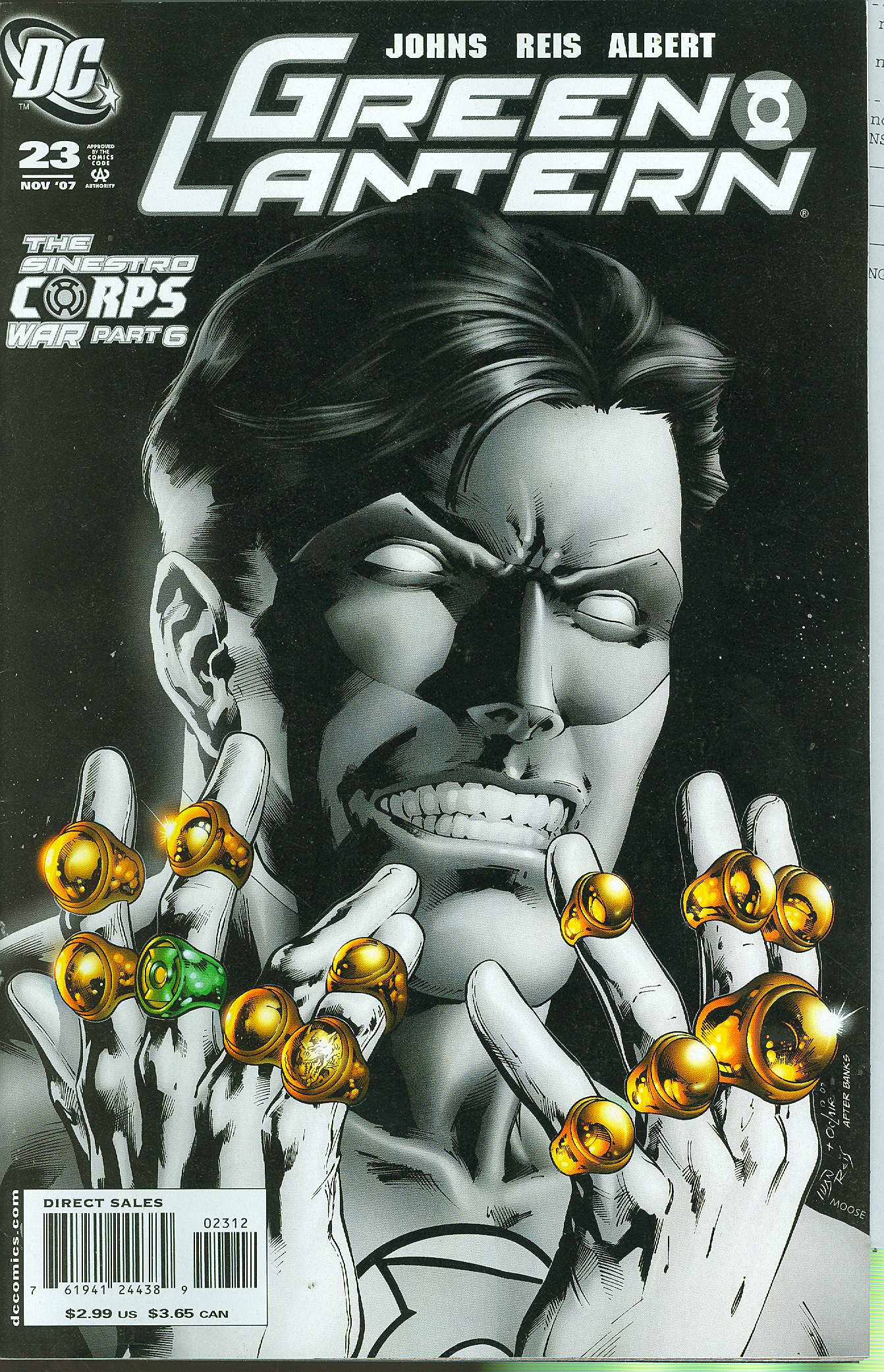 GREEN LANTERN #23 2ND PRINT VARIANT 2007 Green Lantern DC COMICS   