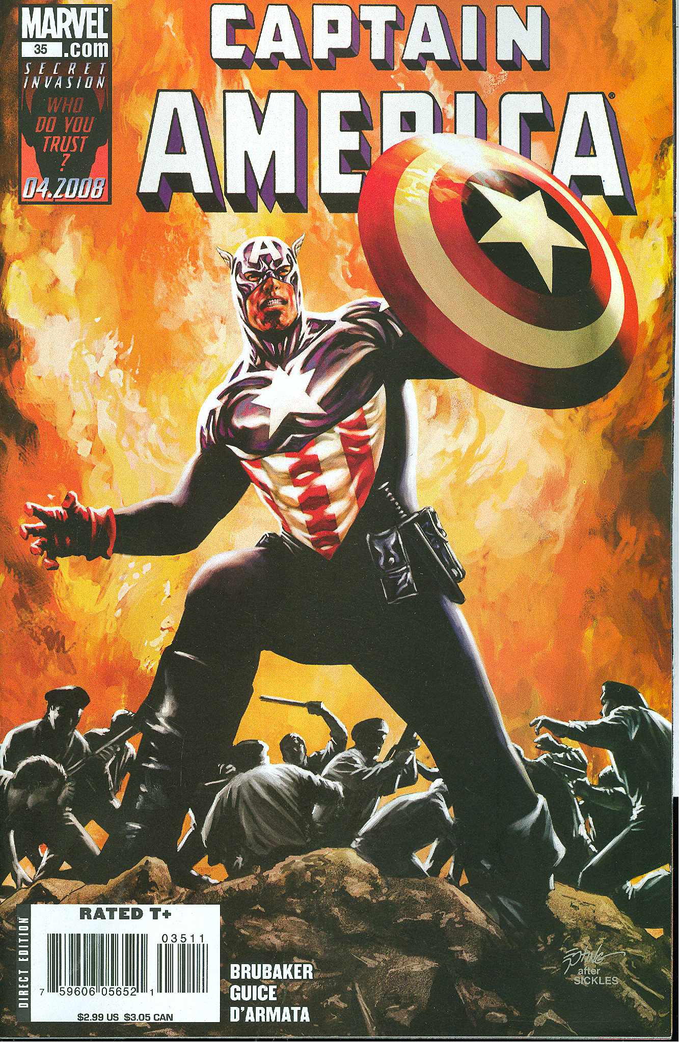 CAPTAIN AMERICA #35 2008 Captain America MARVEL COMICS