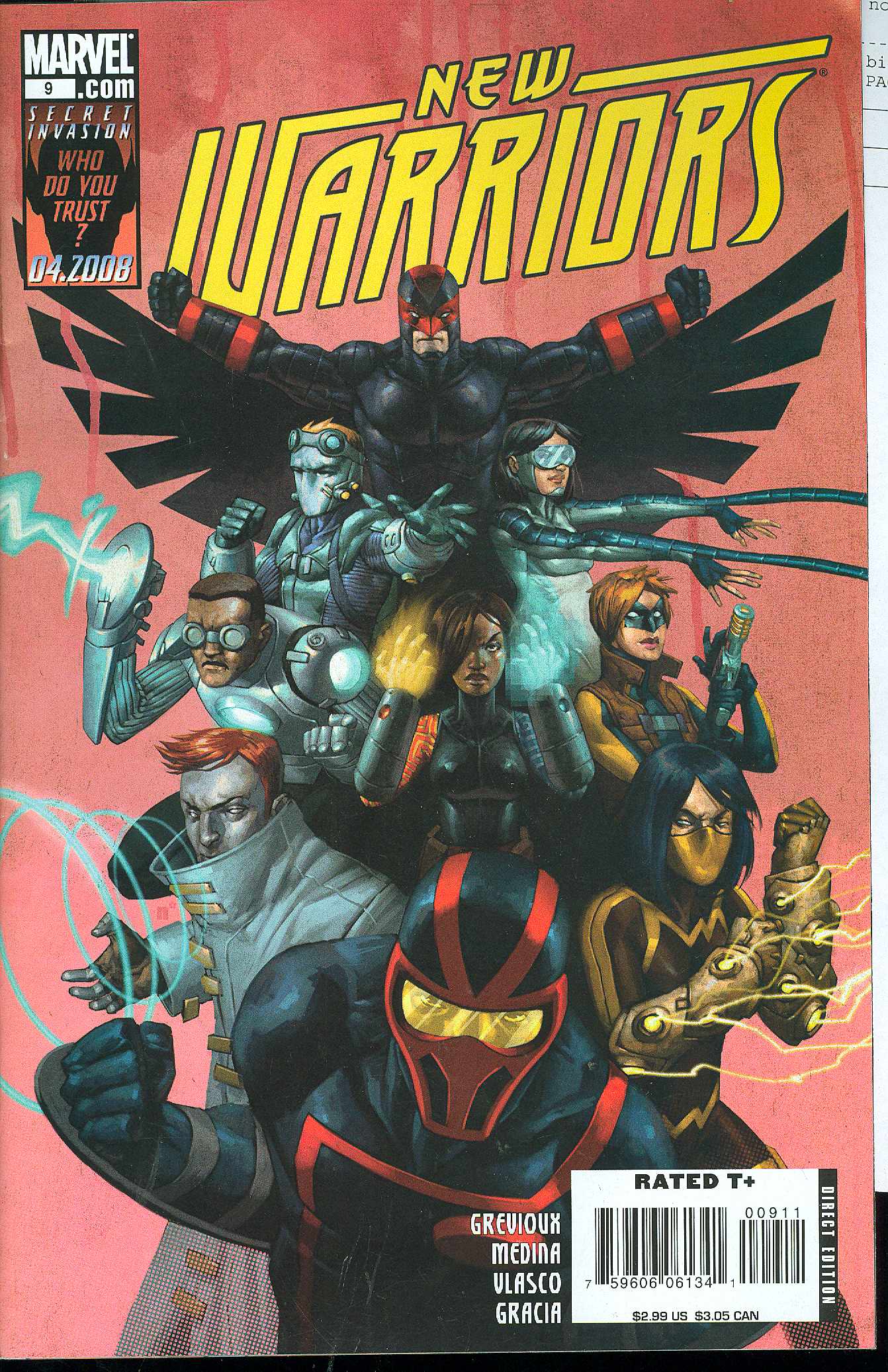 NEW WARRIORS #9 2008 New Warriors MARVEL COMICS